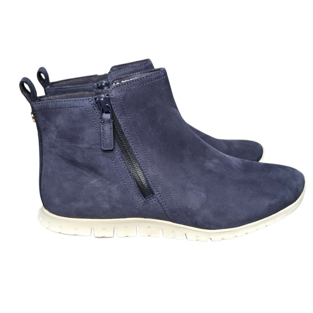 Cole Haan Zerogrand Waterproof Zip Booties, Blue